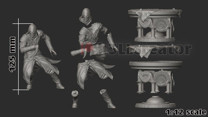 1:12 Shadow Over Florence | Resin Garage Kit Figure Game Fan Art | h3LL creator