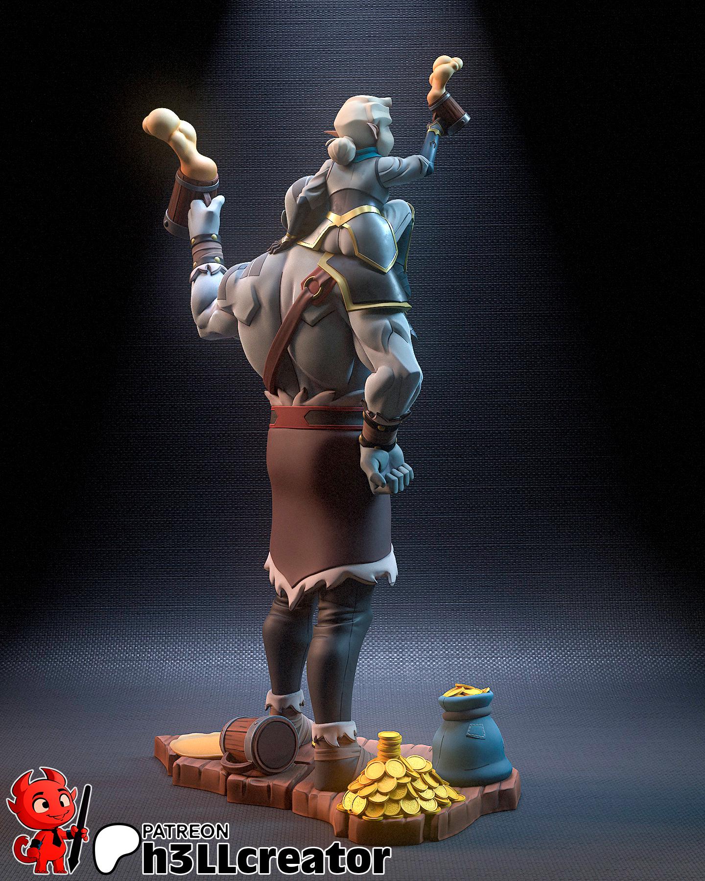 1:12 Friendship of Faith and Fury | Resin Garage Kit Figure Game Show Fan Art | h3LL creator