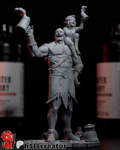 1:12 Friendship of Faith and Fury | Resin Garage Kit Figure Game Show Fan Art | h3LL creator