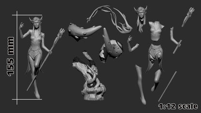 1:12 Voice of the Tempest | Resin Garage Kit Figure Game D&D Fan Art | h3LL creator