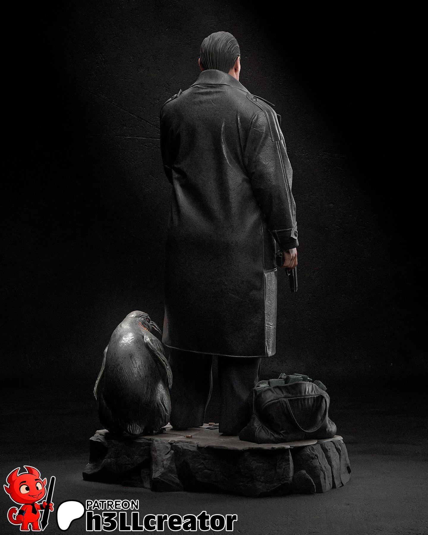 1:12 Bird Among the Wolves | Resin Garage Kit Figure Comic Fan Art | h3LL creator