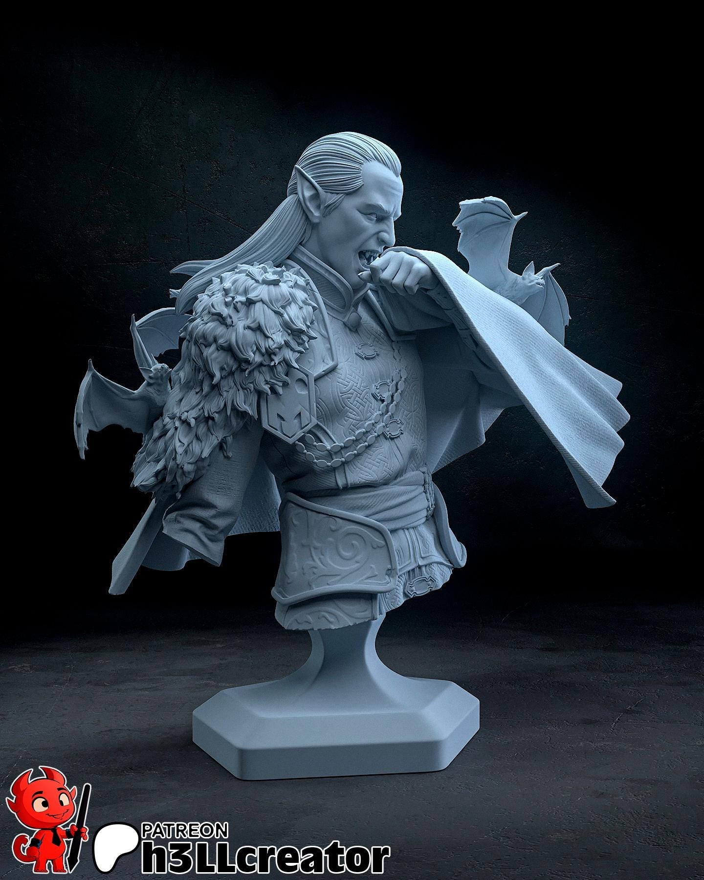 1:12 Master of Dread | Strahd von Zarovich | Resin Garage Kit Figure Game D&D Fan Art | h3LL creator