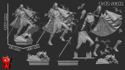 1:12 Master of Dread | Strahd von Zarovich | Resin Garage Kit Figure Game D&D Fan Art | h3LL creator
