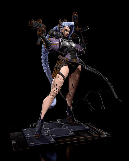 1:12 RIN KILLER Cyberpunk | Resin Garage Kit Figure Game Fan Art | h3LL creator