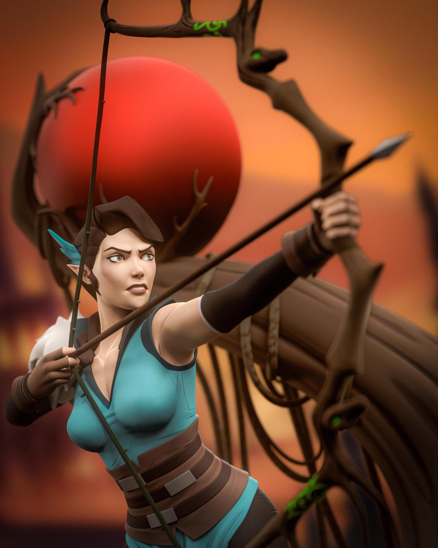 1:12 Wild Huntress | Resin Garage Kit Figure Game D&D Show Fan Art | h3LL creator