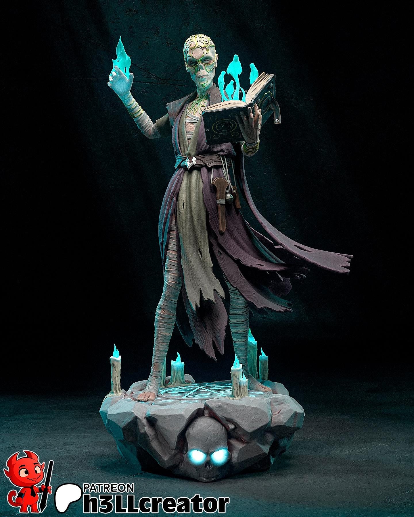 1:12 Keeper of Forgotten Lore | Resin Garage Kit Figure Game Fan Art | h3LL creator