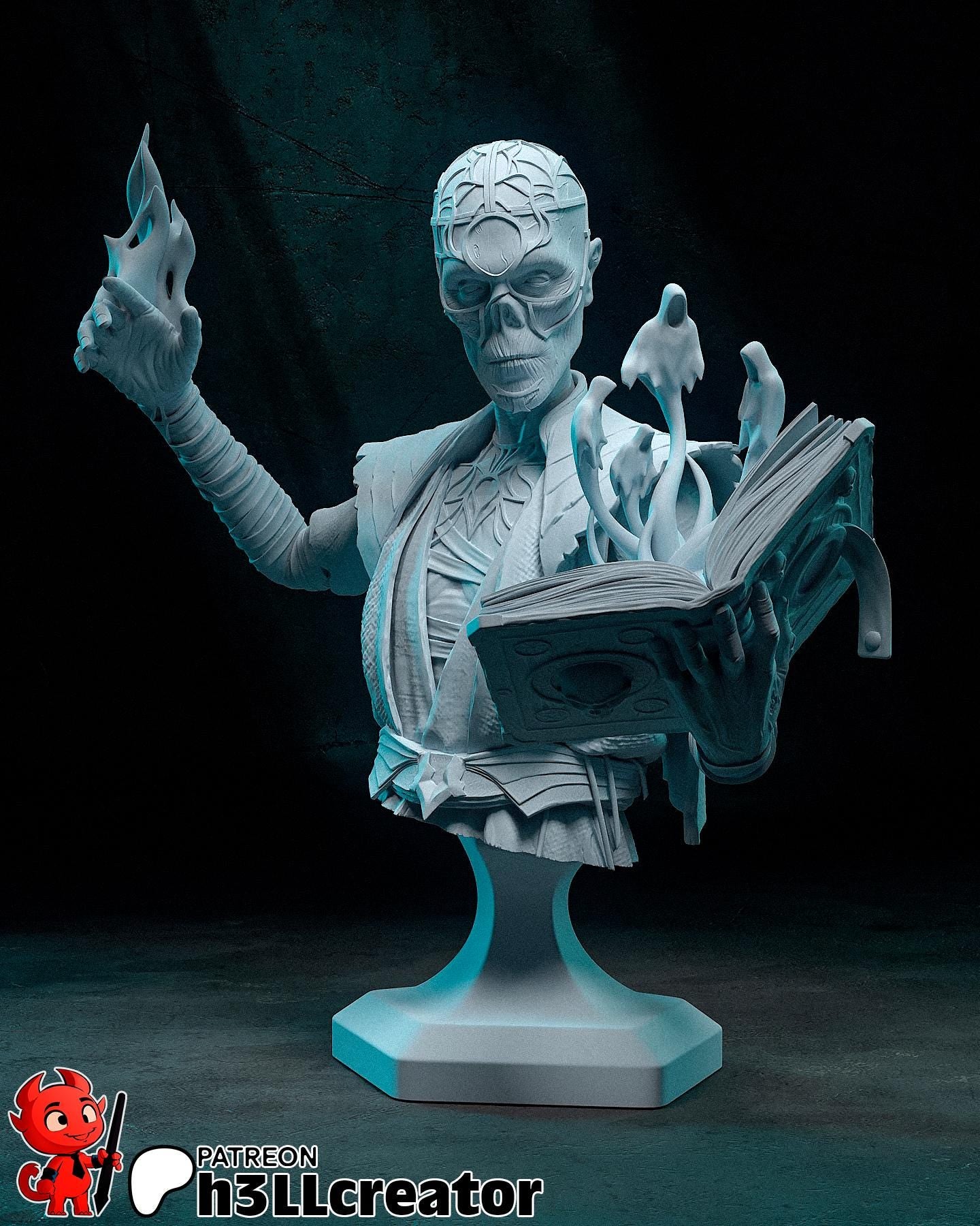 1:12 Keeper of Forgotten Lore | Resin Garage Kit Figure Game Fan Art | h3LL creator