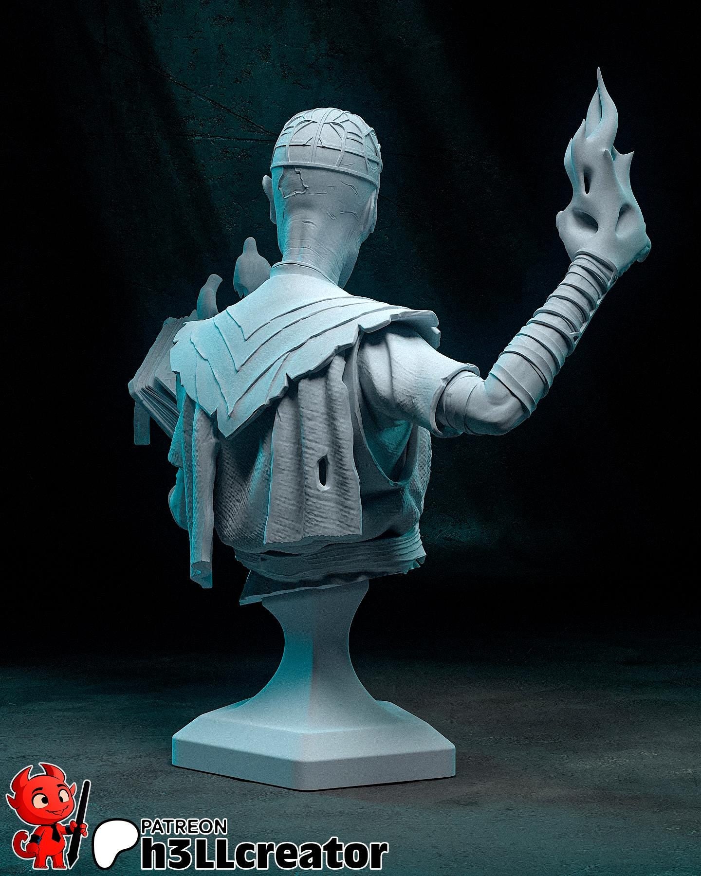 1:12 Keeper of Forgotten Lore | Resin Garage Kit Figure Game Fan Art | h3LL creator