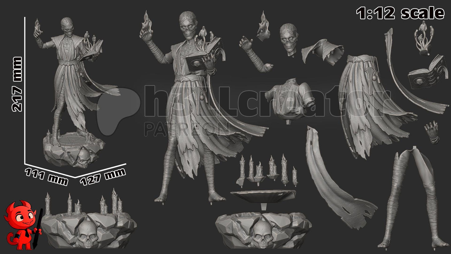 1:12 Keeper of Forgotten Lore | Resin Garage Kit Figure Game Fan Art | h3LL creator