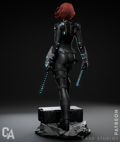 Avenger with a Past | Resin Garage Kit Sculpture Anime Video Game Fan Art Statue | CA 3D Studios