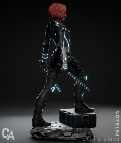 Avenger with a Past | Resin Garage Kit Sculpture Anime Video Game Fan Art Statue | CA 3D Studios