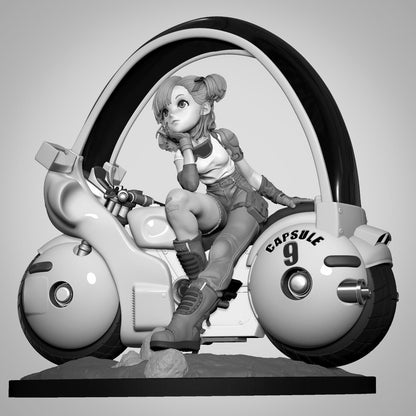 Genius on the Go | Resin Garage Kit Sculpture Anime Video Game Fan Art Statue | CA 3D Studios