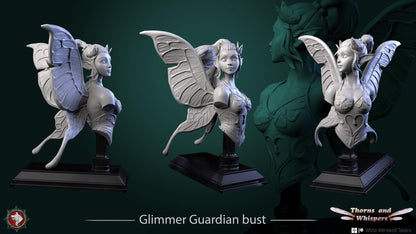 Glimmer Guardians, Fairy Warriors | Mini or Bust | TTRPG Tabletop Gaming Miniature Statue | White Werewolf Tavern | Thorns and Whispers Set
