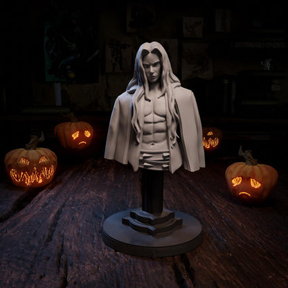 Viego, Half Vampire Dhampir | Tabletop, Display Scale, Bust | TTRPG D&D Miniature | Cripta Studios