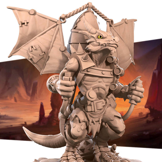 Kobold Artificer, D&D Version | Tabletop Gaming Scale Resin Miniature | Bite the Bullet