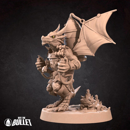 Kobold Artificer, D&D Version | Tabletop Gaming Scale Resin Miniature | Bite the Bullet