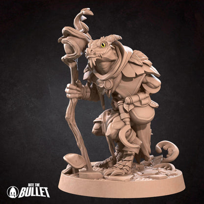Kobold Druid, D&D Version | Tabletop Gaming Scale Resin Miniature | Bite the Bullet