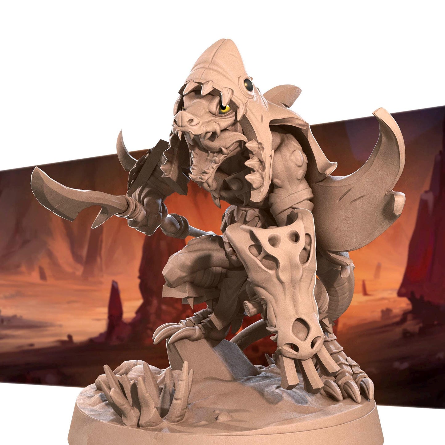 Kobold Fighter, D&D Version | Tabletop Gaming Scale Resin Miniature | Bite the Bullet