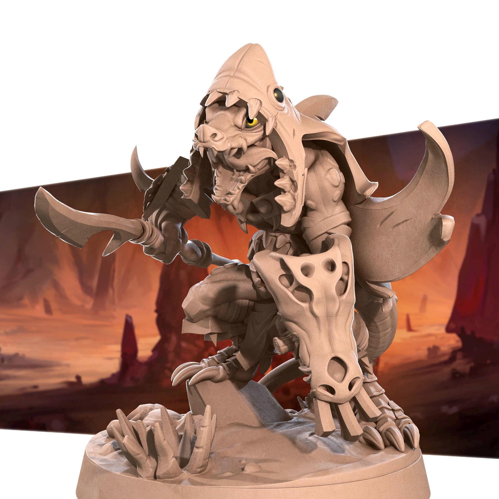 Kobold Fighter, D&D Version | Tabletop Gaming Scale Resin Miniature | Bite the Bullet