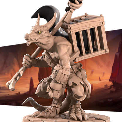 Kobold Inventor, D&D Version | Tabletop Gaming Scale Resin Miniature | Bite the Bullet