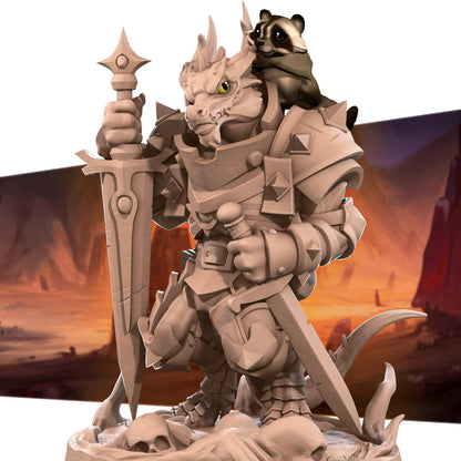 Kobold Paladin, D&D Version | Tabletop Gaming Scale Resin Miniature | Bite the Bullet