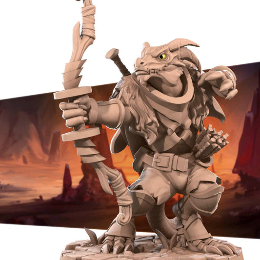 Kobold Ranger, D&D Version | Tabletop Gaming Scale Resin Miniature | Bite the Bullet