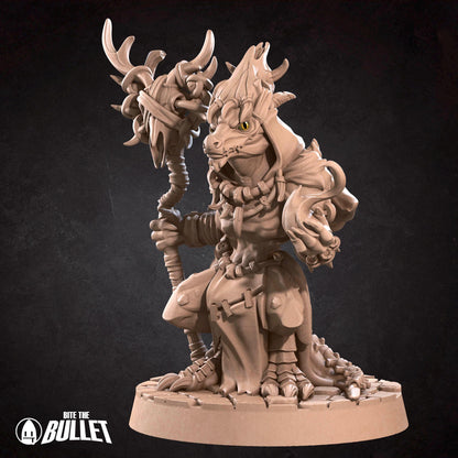 Kobold Warlock, D&D Version | Tabletop Gaming Scale Resin Miniature | Bite the Bullet