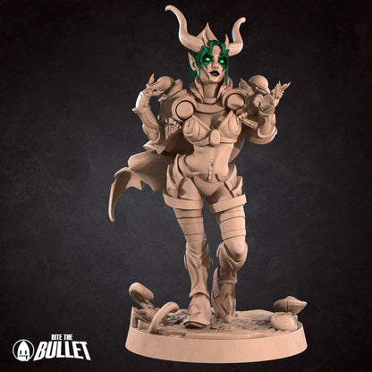 Exxotic Esmerelda, Lady of Dreams | Pinup SFW NSFW Versions | Tabletop Gaming Scale Resin Miniature | Bite the Bullet