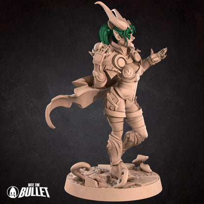 Exxotic Esmerelda, Lady of Dreams | Pinup SFW NSFW Versions | Tabletop Gaming Scale Resin Miniature | Bite the Bullet