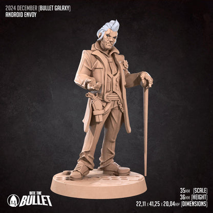 Android Envoy | D&D TTRPG Miniature | Bite the Bullet | Bullet Galaxy