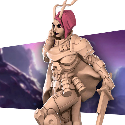 Antilien Solarian, Space Alien | D&D TTRPG Miniature | Bite the Bullet | Bullet Galaxy