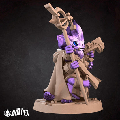 Furblin Biohacker, Space Alien | Tabletop Gaming Scale Resin Miniature | Bite the Bullet | Bullet Galaxy