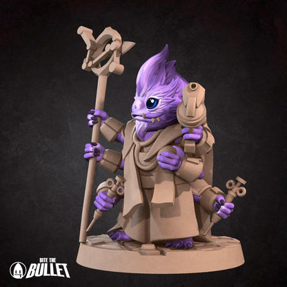 Furblin Biohacker, Space Alien | Tabletop Gaming Scale Resin Miniature | Bite the Bullet | Bullet Galaxy
