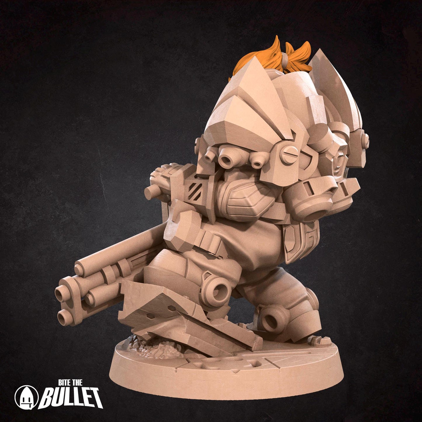 Dwarf Solarian, Spacer | Tabletop Gaming Scale Resin Miniature | Bite the Bullet | Bullet Galaxy