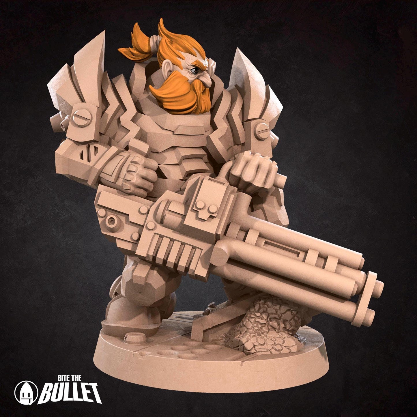 Dwarf Solarian, Spacer | Tabletop Gaming Scale Resin Miniature | Bite the Bullet | Bullet Galaxy