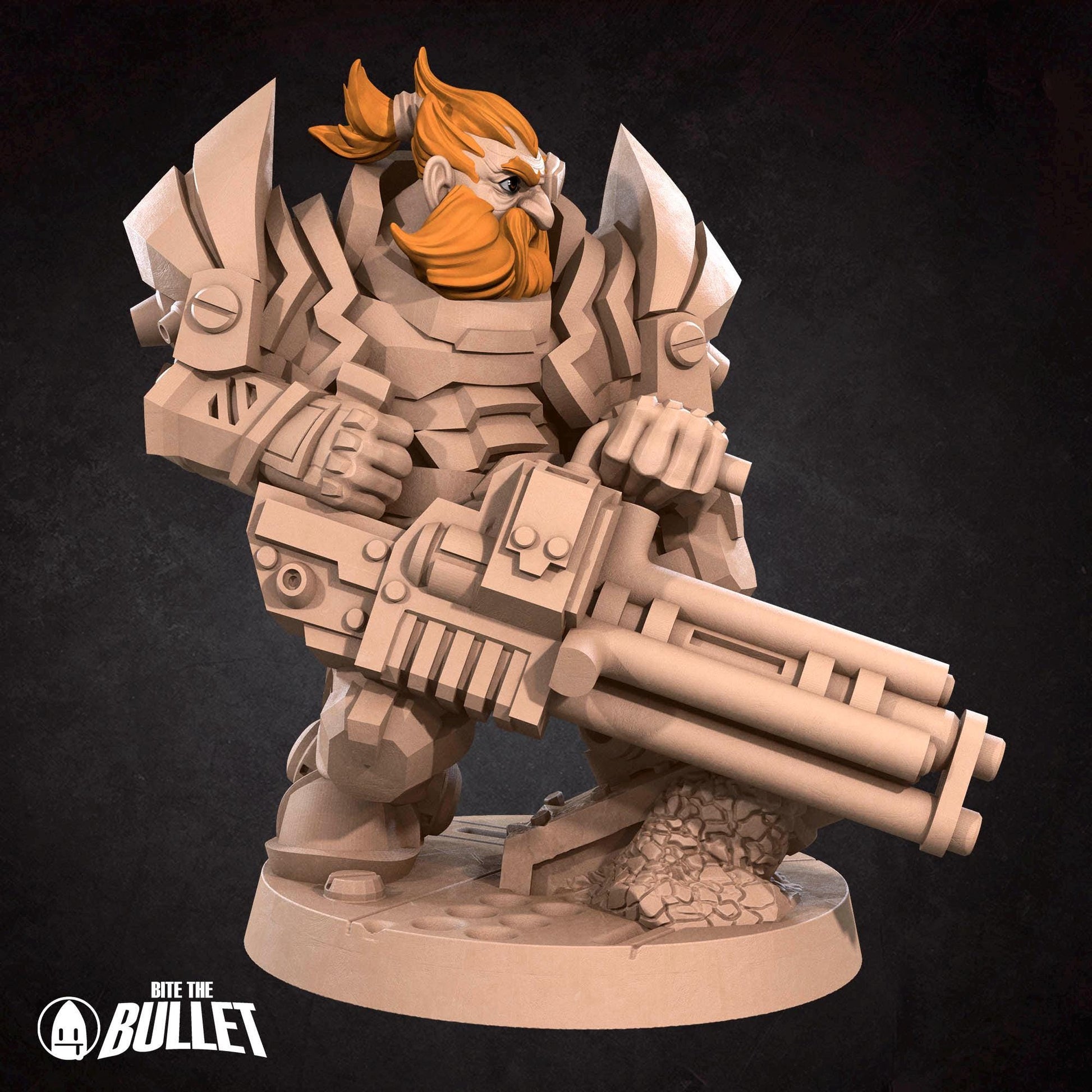 Dwarf Solarian, Spacer | Tabletop Gaming Scale Resin Miniature | Bite the Bullet | Bullet Galaxy
