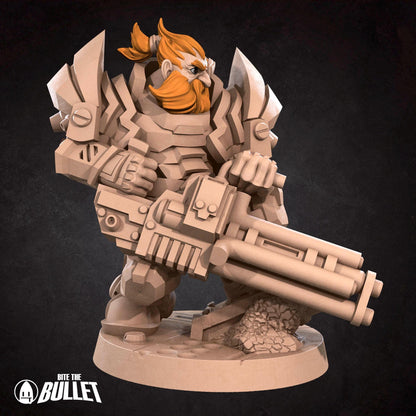 Dwarf Solarian, Spacer | Tabletop Gaming Scale Resin Miniature | Bite the Bullet | Bullet Galaxy