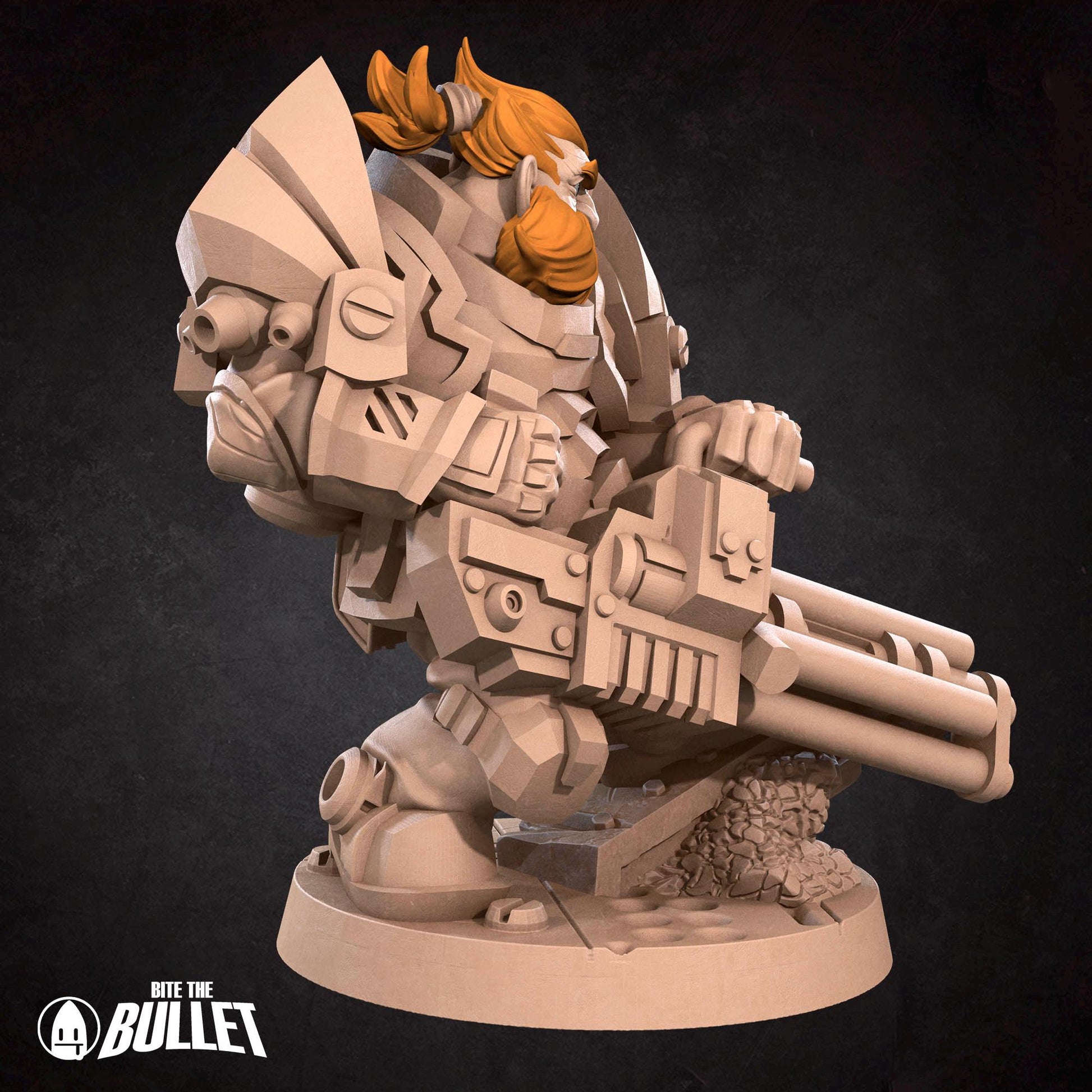 Dwarf Solarian, Spacer | Tabletop Gaming Scale Resin Miniature | Bite the Bullet | Bullet Galaxy
