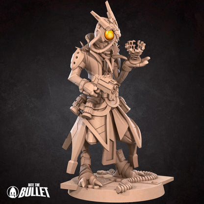 Locust Technomancer, Space Alien | Tabletop Gaming Scale Resin Miniature | Bite the Bullet | Bullet Galaxy