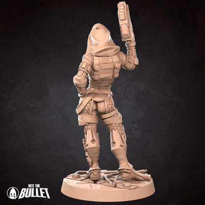 Exxotic Tahlia, the Quarian Pilgrim | Pinup SFW NSFW Versions | Tabletop Gaming Scale Resin Miniature | Bite the Bullet