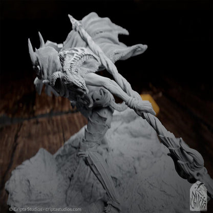 Lohkbach The Conjurer | Tabletop or Display Scale | TTRPG D&D Miniature | Cripta Studios
