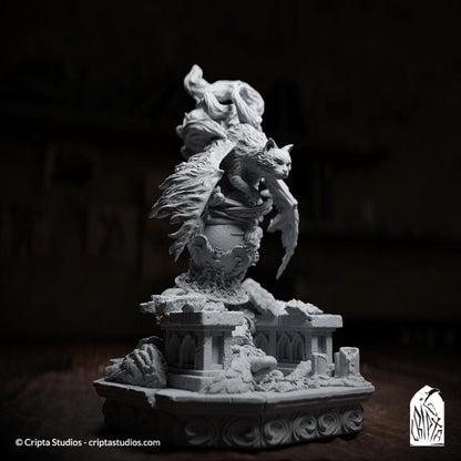 Caligo the Cat, Tressym | Tabletop or Display Scale | TTRPG Miniature | Cripta Studios