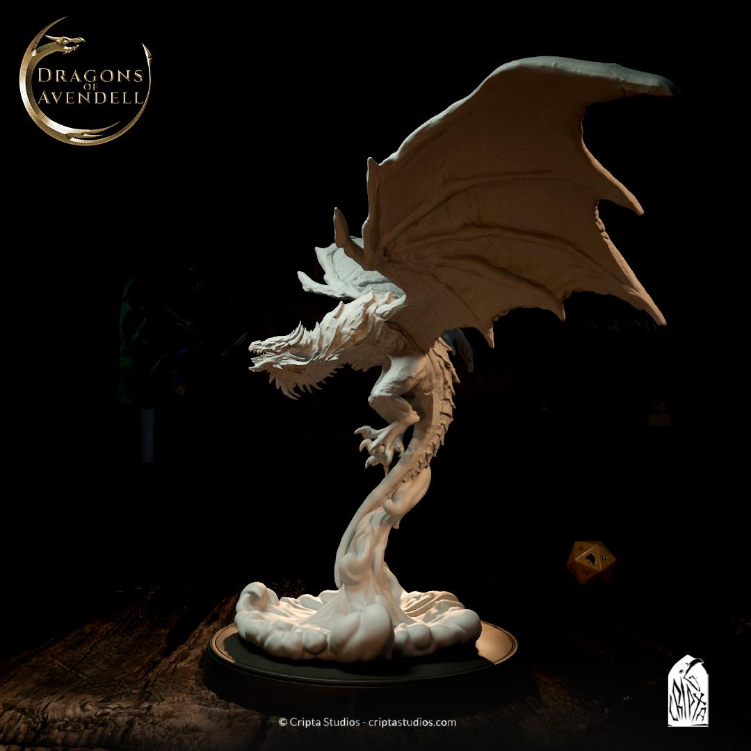 Elder Dragon, Wyvern Drake | TABLETOP SCALE | TTRPG Miniature | Cripta Studios