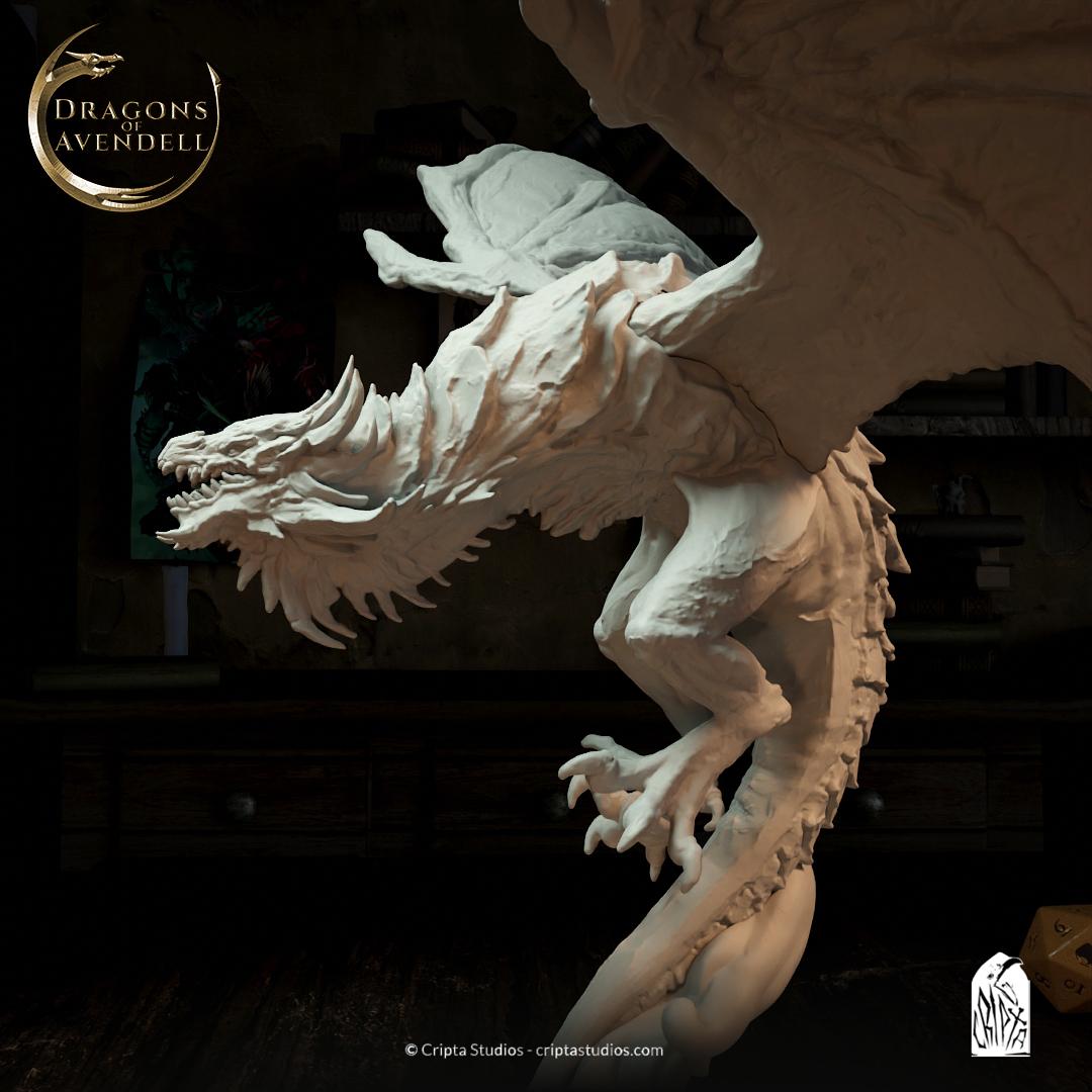 Elder Dragon, Wyvern Drake | TABLETOP SCALE | TTRPG Miniature | Cripta Studios