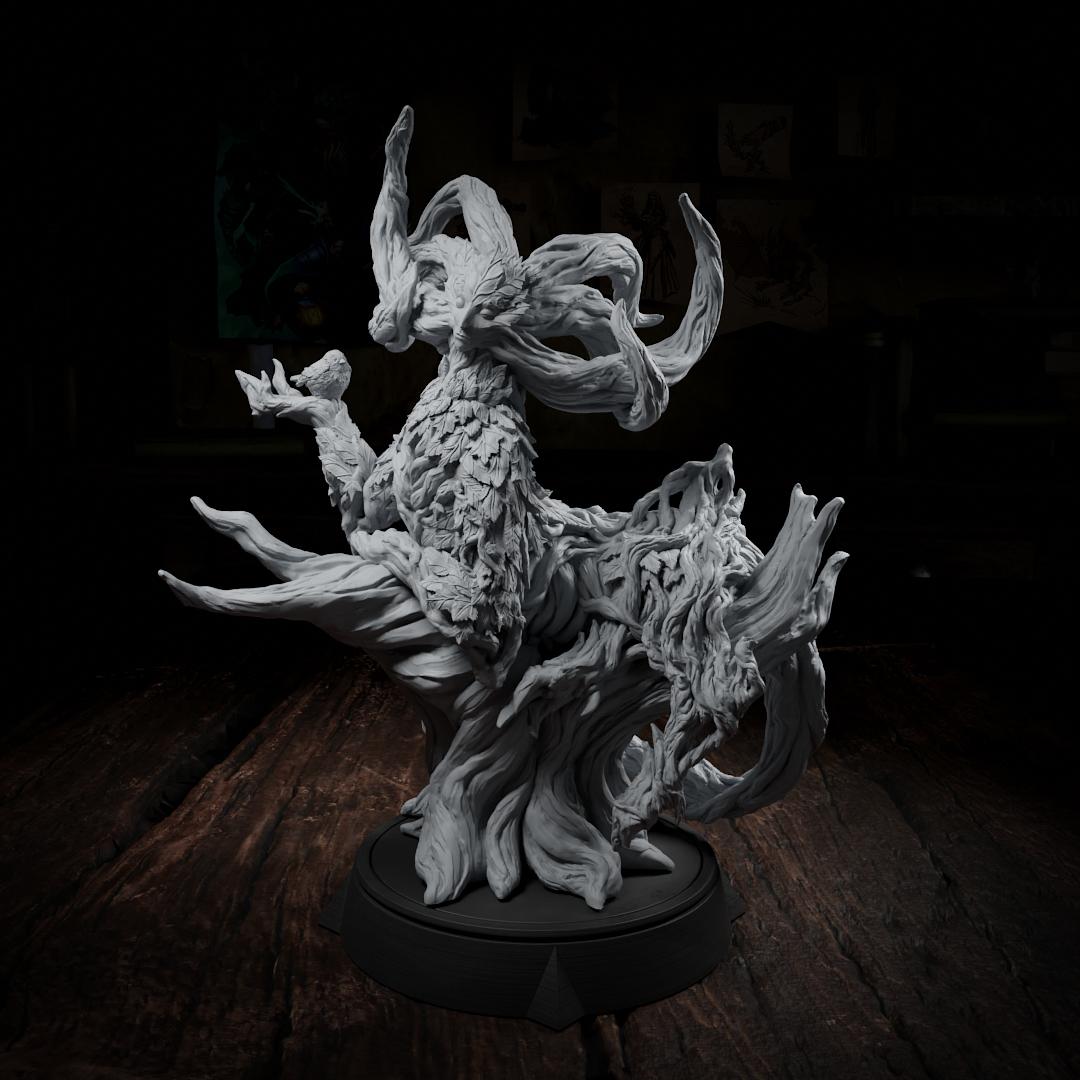 The Old Wisdom, Dryad Fey Creature | Tabletop or Display Scale | TTRPG D&D Miniature | Cripta Studios
