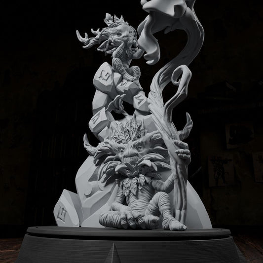 Guardians of the Tall Grass, Fey Creatures | Tabletop or Display Scale | TTRPG D&D Miniature | Cripta Studios