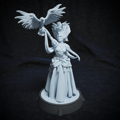 Alice Salomon, Falconer | Tabletop or Display Scale | TTRPG D&D Miniature | Cripta Studios