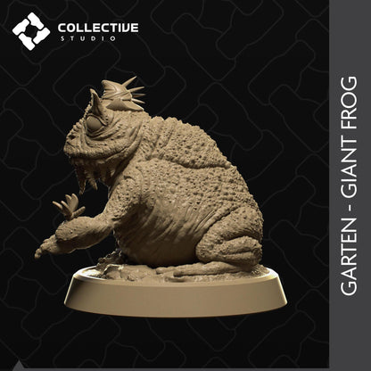 Garten, Druid, Wild Shape, Giant Frog | Tabletop Gaming Mini or Display Figure | Collective Studio