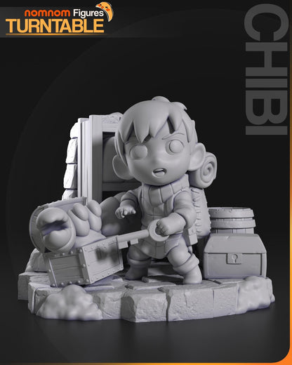 Chibi Nimble Half-Foot | Resin Garage Kit Figure Anime Fan Art | Nomnom Figures