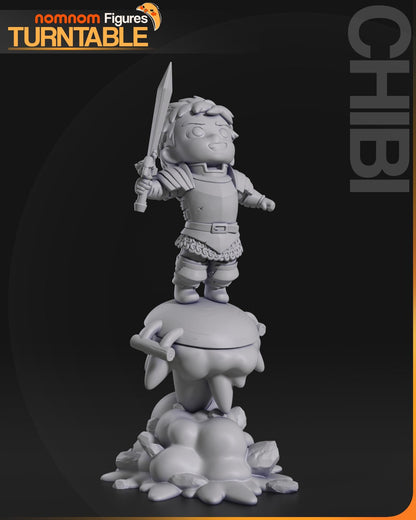 Chibi Party Leader | Resin Garage Kit Figure Anime Fan Art | Nomnom Figures